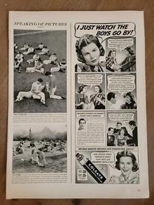 Vintage 1940 Funny Colgate Toothpaste Bad Breathe Print Ad Advertisement - Picture 1 of 1