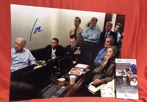PRESIDENT JOE BIDEN SIGNED 11x14 COLOR PHOTO WITH JSA COA! OBAMA WAR ROOM! RARE! - Picture 1 of 4