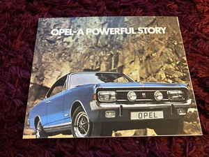 Opel Range Prospekt 1970 - UK Ausgabe - Kadett, Commodore, Rekord, Olympia, GT - Bild 1 von 2