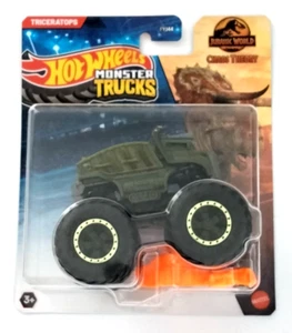 NEW ~ Hot Wheels Monster Trucks ~ JURASSIC WORLD ~ TRICERATOPS ~ 2024 - Picture 1 of 1