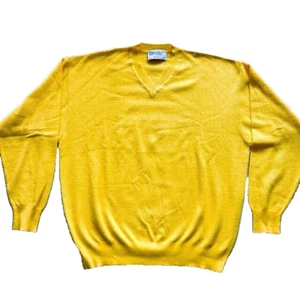 Vtg Donny & Max Collection Mens Jersey XL Yellow read - Picture 1 of 8