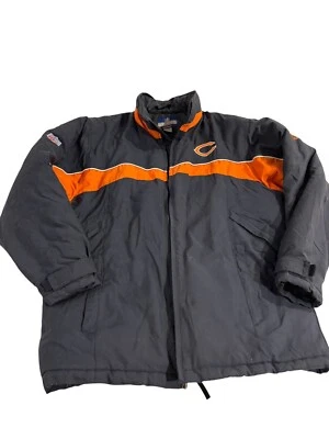 Vintage Chicago Bears Reebok On Field Full Zip Puffer Jacket Coat M Blue 90s - Image 1 of 4