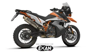 Silenciador silenciador escape Slipon Exan KTM 890 Adventure 2021-2024 embalaje original Titan - Imagen 1 de 2