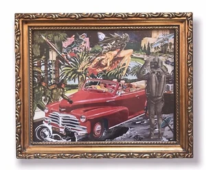 Collage By Pete Reilly THR “Wilshire Blvd 2120” Framed Art 9.5” X 11.5” LA - Picture 1 of 5