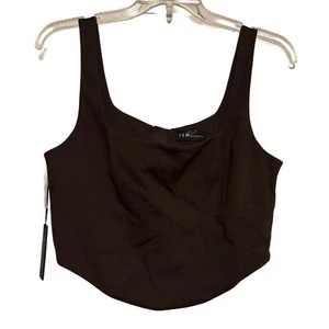 Women’s Aritzia Ten by Babaton Elevate Bustier Top in Mocha Sz Lg NWT - Picture 1 of 3