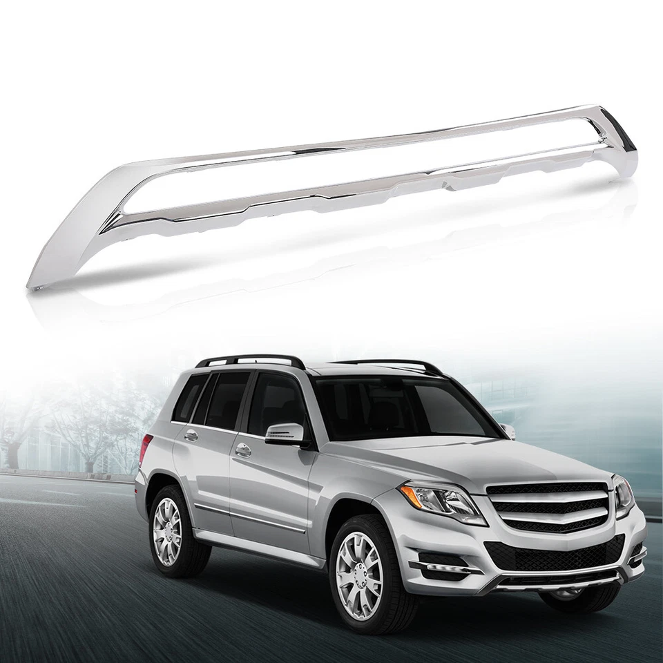 Front Chrome Grille Surround Bumper Cover Fit For 13-15 Mercedes Benz GLK350 250 Foto 1 de 4