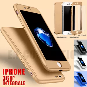 ETUI COQUE 360 PROTECTION pour iPhone 6/7/8/X S/XR/11/Pro/Max 12 + VERRE TREMPE - Photo 1/20