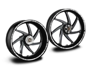 Adesivi cerchi per suzuki gsx 8s bianchi ruote 17 pollici - Picture 1 of 3