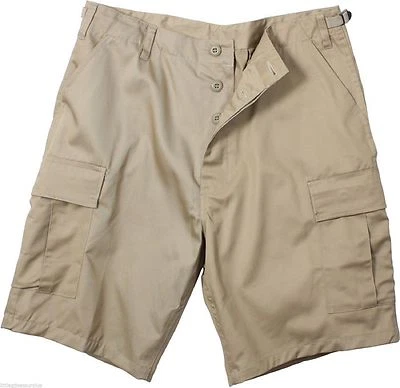 Pantalones Cortos de Carga KHAKI Militar BDU Combate Ejército Poliéster/Algodón TALLA S M L XL 2X 3X 4X Foto 1 de 2