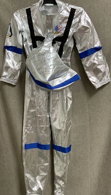 👩🏻‍🚀 HALLOWEEN KIDS 服装“ASTROUNAT”小号,2 件银色 🆕 — 第 1/2 张图片