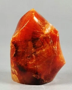 SELTENE natürliche Flamme roter Karneol Achat Kristall Freeform aus Madagaskar - Bild 1 von 10