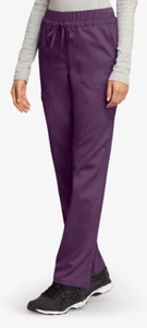 Cherokee Style #105 Elastic Waist Cargo Scrub Pant in "Eggplant" Size 2XL-Petite - Picture 1 of 4