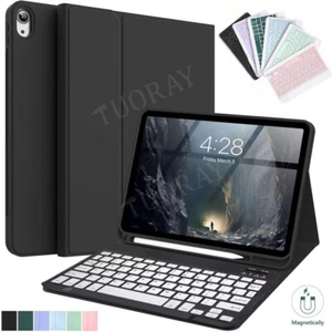 Bluetooth Keyboard With Case Cover For iPad 5/6/7/8/9/10th Air 6 5 4 3 Pro 11 M2 - Picture 1 of 66