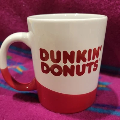 2017 DUNKIN' DONUTS Oversized Red/White Coffee Mug 16oz. - Image 1 of 4