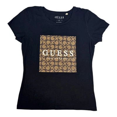 Camiseta Top Guess Factory Los Angeles Orley Para Mujer Negra Talla MEDIANA Foto 1 de 4