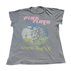 Madeworn Pink Floyd Shirt Herren Medium Grau World Tour 89 Band Rock Made USA 80s - Bild 1 von 9