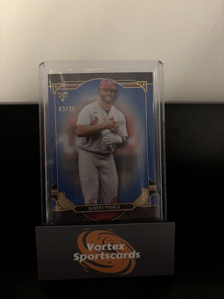 2022 Topps Triple Threads - Albert Pujols #71 Sapphire /25 - Image 1 of 2