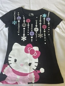 Vintage Hello Kitty by Sanrio Christmas Long Sleeve T Girls S 6/6x Brand NWT - Picture 1 of 3