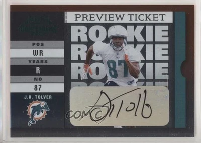 2003 Playoff Contenders Preview Ticket /10 JR Tolver #179 Rookie Auto RC - Image 1 of 2