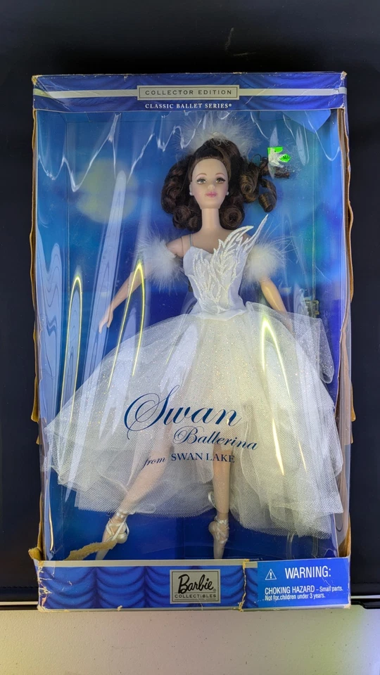 Muñeca Barbie 2001 Vintage Bailarina Del Lago de los Cisnes Ballet Clásico Caja NRFB Daños Foto 1 de 4