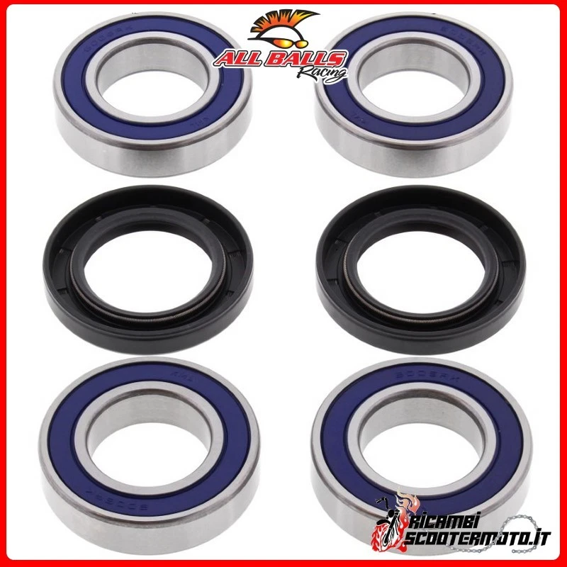 KIT CUSCINETTI RUOTA POSTERIORE ALL BALLS CAGIVA RAPTOR 650 2005 25-1592#5 — 第 1/1 张图片
