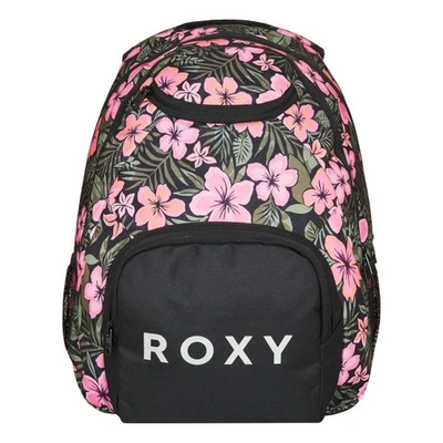 Roxy Womens Shadow Swell Printed Backpack - Anthracite Floral - One Size - Image 1 of 4