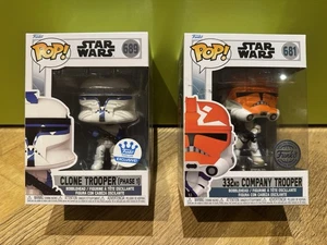 Funko POP! Star Wars - Clone Trooper Phase 1 #689 & 332nd Company Trooper #681 - Bild 1 von 13