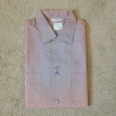 Camisa Rockabilly Piel de Tiburón Estampado Atómico Havens California Años 60 De Colección Talla M Foto 1 de 4