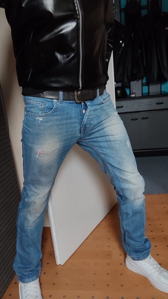 GEILE *SMOG* Regular JEANS W31L34  Mega Vintage Waschung, ,Knöpfe!Used STyle! - Bild 1 von 4