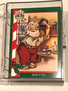 Juego de 72 cartas vintage de Papá Noel alrededor del mundo antiguo rompecabezas de arte victoriano de Papá Noel - Imagen 1 de 4