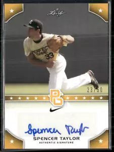 Spencer Taylor 2015 Leaf Perfect Game Gold Auto 23/50 - Picture 1 of 2