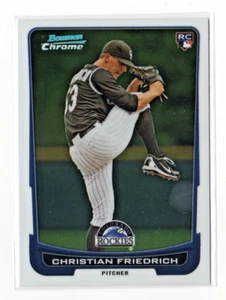 Tarjeta de novato Christian Friedrich 2012 Bowman Chrome Draft #46 Colorado Rockies - Imagen 1 de 1