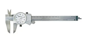 Mitutoyo 505-742J - 6" Dial Calipers .1/Rev 001 Grad. White Face - Picture 1 of 3