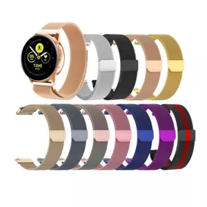 Correa de pulsera milanesa de malla de repuesto de malla milanesa para reloj Samsung Galaxy Active 2 - Imagen 1 de 15