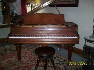 VICTORIAN BABY GRAND PIANO - RESTORED & REFINISHED - Picture 1 of 9