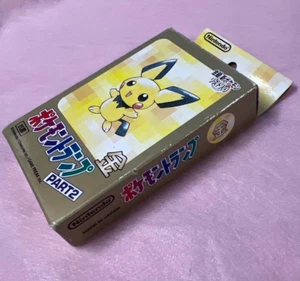 Pokemon Playing Cards Part2 Poker Deck Gold Pichu 2000 Nintendo 54 Cards tested - Picture 1 of 10