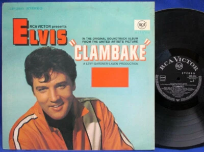 LP ELVIS PRESLEY - CLAMBAKE / ORIGINAL 1967 GERMAN BLACK RCA VICTOR LSP-3893 - Bild 1 von 4