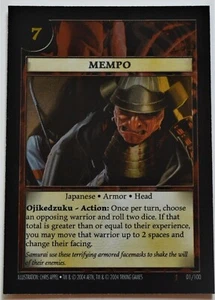 Anachronism Mempo Misprinted Single Card - Picture 1 of 3