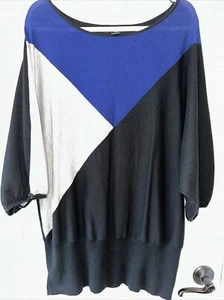 Style & Co. Damen 3X Dolmanärmel Stricktop schwarz bunt gebraucht, in einwandfreiem Zustand - Bild 1 von 7