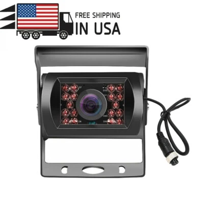 IPOSTER 4Pin Rear View Backup Camera For Truck Van HD CCD IR Night Vision Waterproof+10m