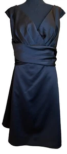 David’s Plus 26 3X Black Satin Formal Dress Whimsigoth Cocktail Wedding Evening - Picture 1 of 9