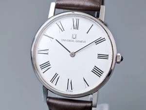 Orologio uomo Universal Geneve anni 70 842109/05 quadrante romano carica manuale vintage - Foto 1 di 19