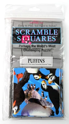 Puffins! Scramble Squares 9 Tiles Worlds Most Challenging Puzzle B Dazzle - Image 1 of 4