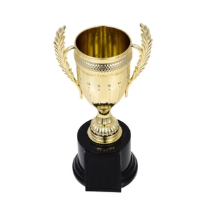 1PC Creative Ceremony Gold Trophy Contest Reward Trophy Golden Trophies Cup - Picture 1 of 12