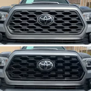 Fits 2020-2023 Toyota Tacoma TRD Black Mesh grille INSERT grill OVERLAY trim - Picture 1 of 4