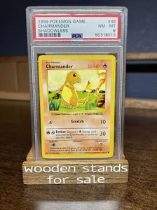 Juego de Base Pokémon PSA 8 Casi Nuevo Mt Charmander 46/102 Sin Sombras - Imagen 1 de 2