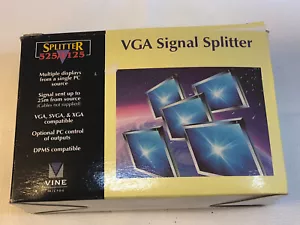 BRAND Vine Micros VGA XGA SVGA DMPS Signal Splitter 525 / 1125 S525-07356 5 Port - Picture 1 of 11