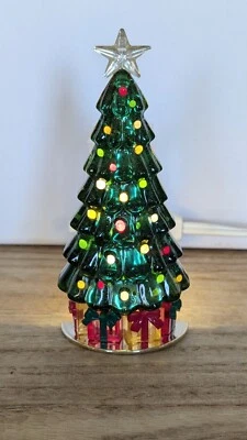 Bath & Body Works Wallflower Green Christmas Tree w/gifts Color Light Up Plug In - Image 1 of 4
