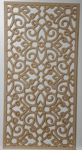Griglia in legno spessore 6 mm pannello decorativo in mdf per coperture radiatore, motivo KW11 - Foto 1 di 6