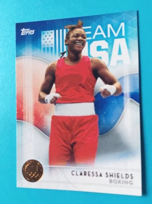 2016 TOPPS OLYMPICS CLARESSA SHIELDS #2 RC ROOKIE TEAM USA BRONZE BOXING MMA - Image 1 of 3